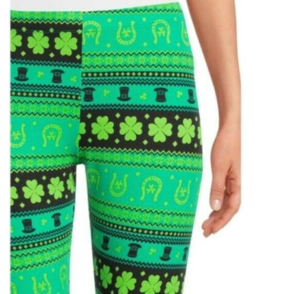 No Boundaries Juniors’ St. Patrick’s Day Ankle Leggings Size Med 7/9 XXXL 21 NWT - Picture 3 of 3